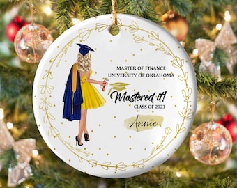 Personalized Mastered It 2024 Graduation Ornament, Custom Graduation Ornament, 2024 Ornament, Graduation Decoration, Class of 2024