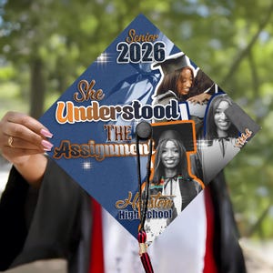 Custom Senior Graduation Cap Topper, High School Grad Cap Topper, Custom Photo Cap Decoration 2026 image 7