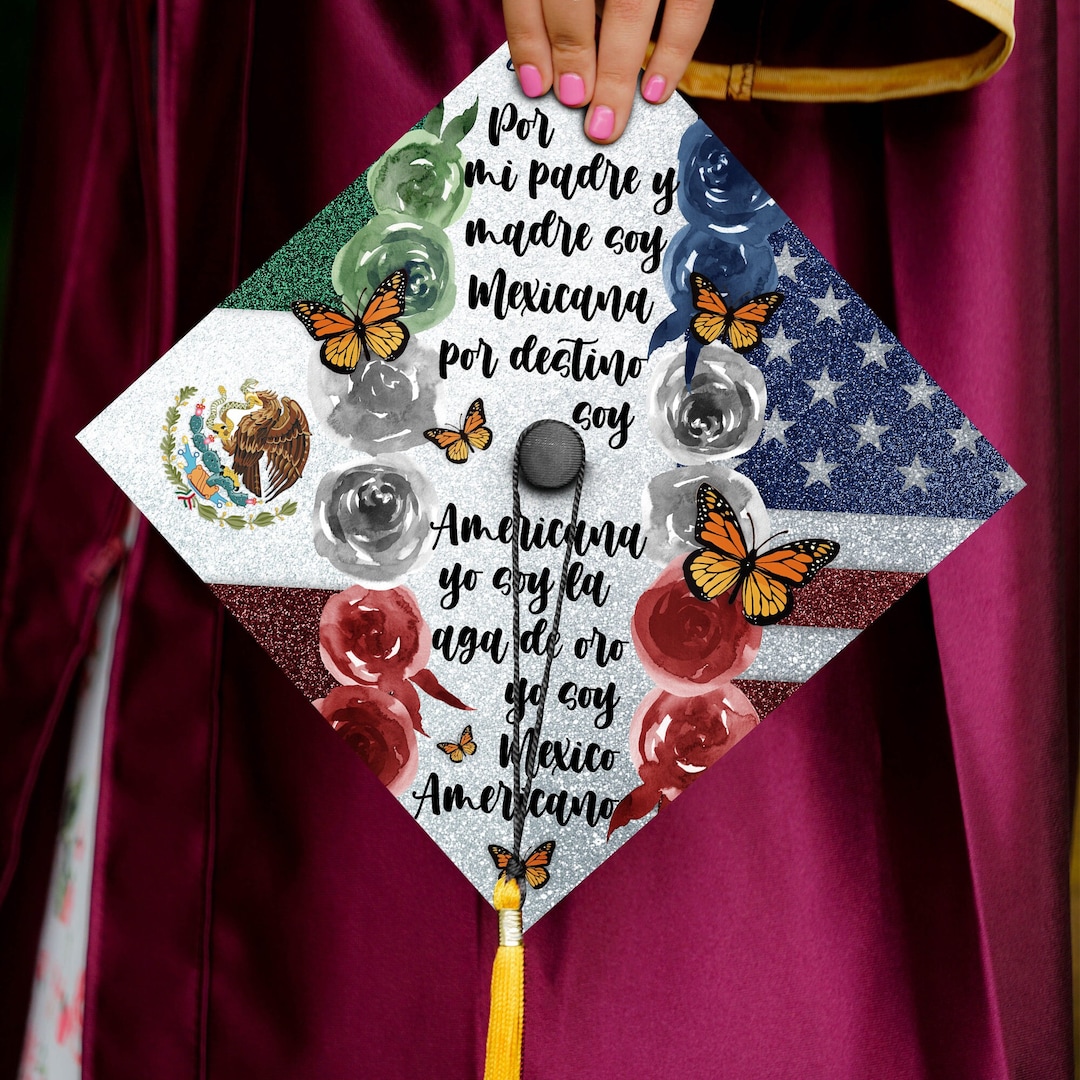 Mexican Inspired Graduation Cap Toppers – La Catrinita Crafts