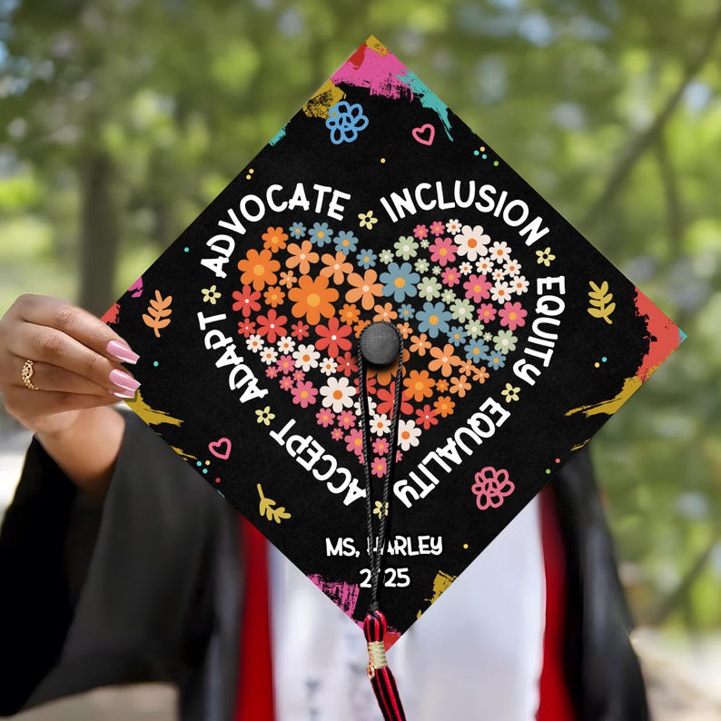 Graduation Cap Design Autism Autism Awareness Graduation Cap Topper, Customized Special Education ...