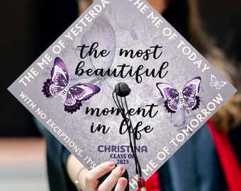 The Most Beautiful Moment In Life Graduation Cap Topper, Kpop Grad Cap Topper, Army Graduation Decoration, Class of 2024