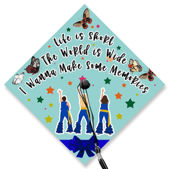 Customizable for any school colors! I can even add a Grad Cap to your  favorite disney character straw topper!! Visit my  shop to order…