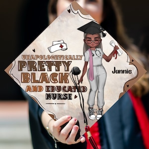 Personalized Nurse Graduation Cap Topper, Custom RN Cap Decoration, Gift for New Nurse, Nursing Student Class of 2024