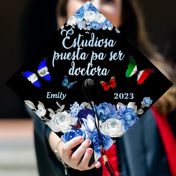 Blue Graduation Cap Topper