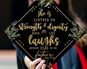 Custom Printed Grad Cap Topper, Motivative Grad Cap Topper, Grad Cap Decoration, Graduation Decoration, Class of 2024, Custom Graduation