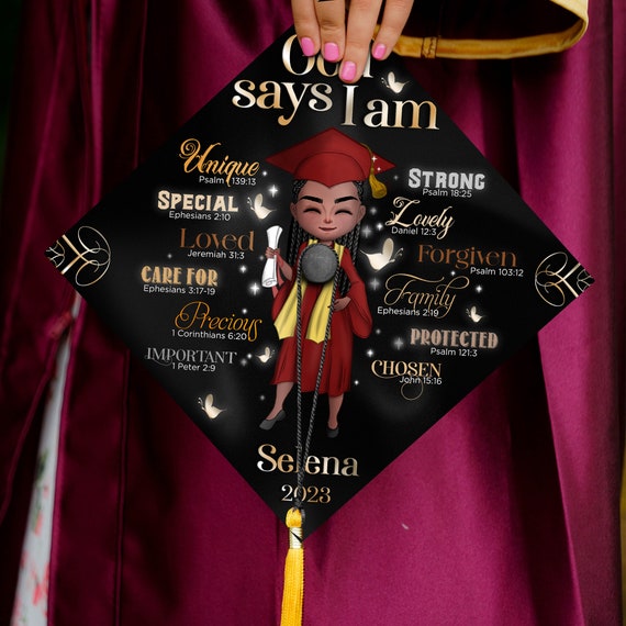 Graduation Gown Personalized T-Shirt Ornament - 2 Sided Photo