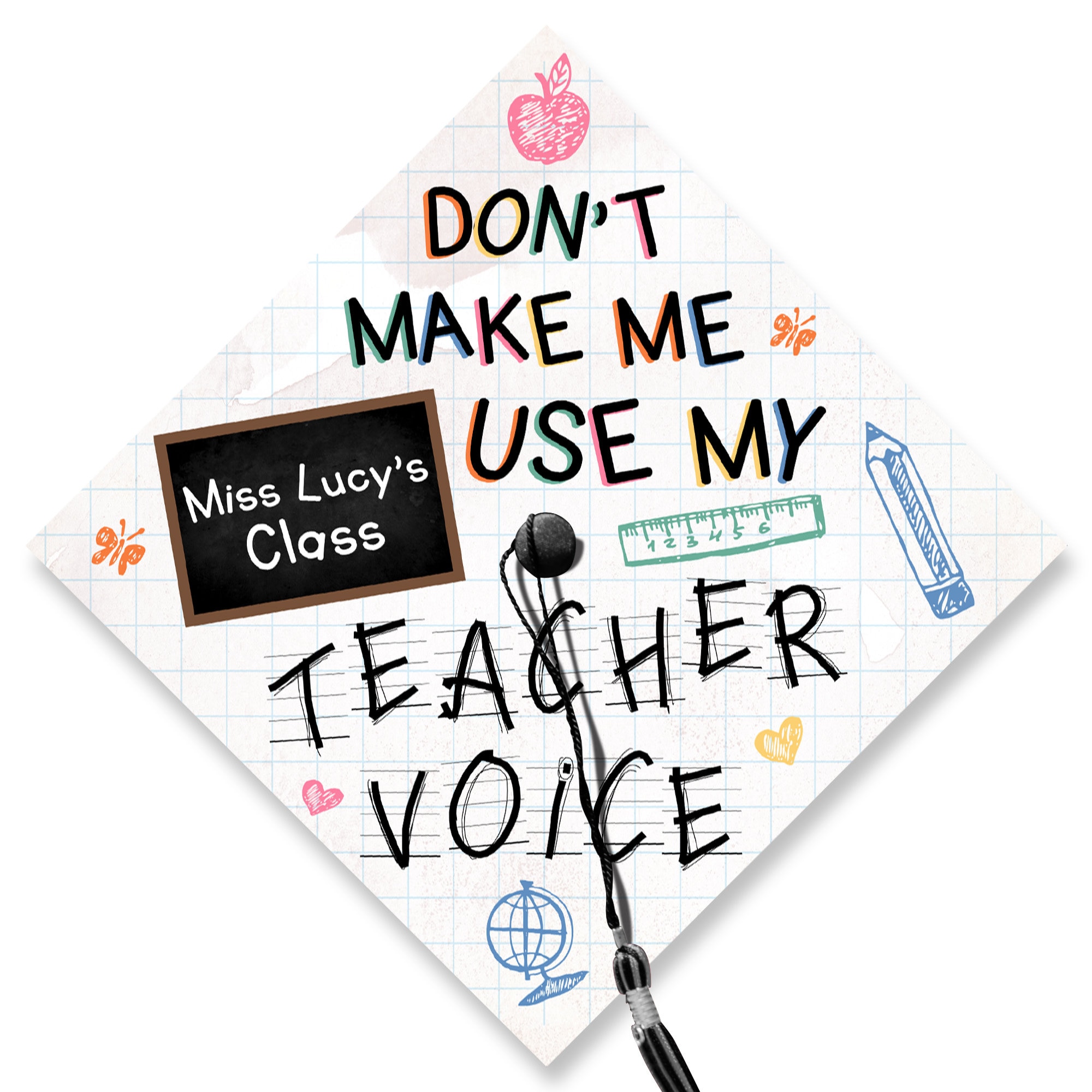 Now It's My Turn to Teach Printed Graduation Cap Topper, Teacher Custom Grad  Cap Topper, Future Teacher Gift, Class of 2023 