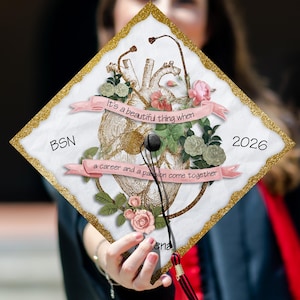 Personalized BSN Nursing Graduation Cap Topper 2026