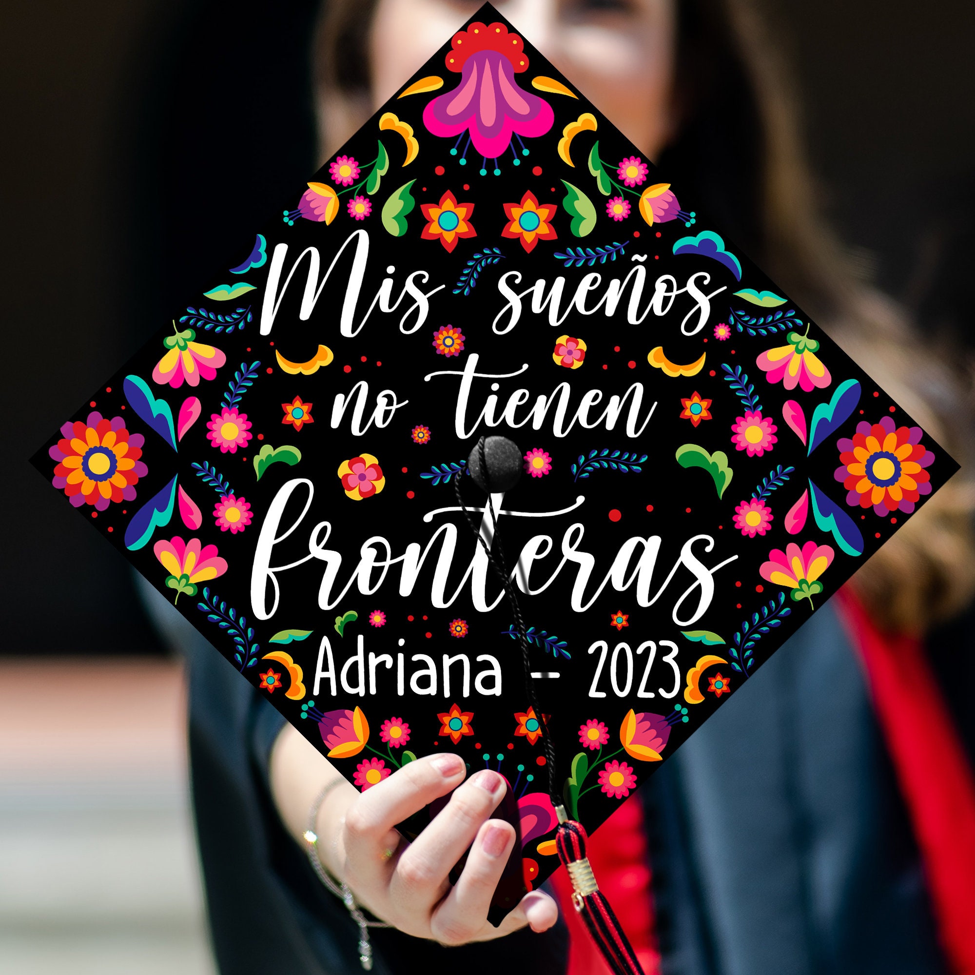 Big Dot of Happiness I Already Forgot Everything - Colorful Graduation Cap  Decorations Kit - Grad Cap Cover