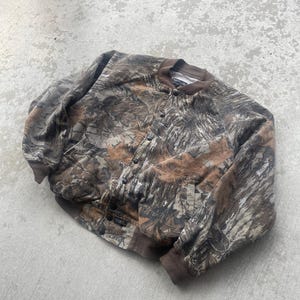 Vintage camo HUNTING bomber jacket