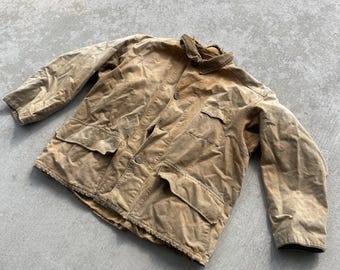 Chaqueta vintage de lona para caza de patos