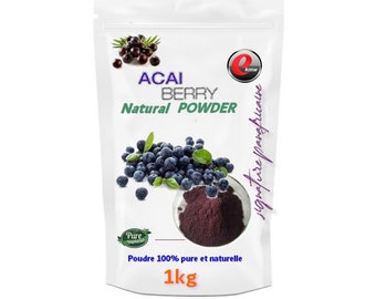 Organic Acai Berry Powder - pan-African signature - from 200g to 1000g Pure Organic Acai