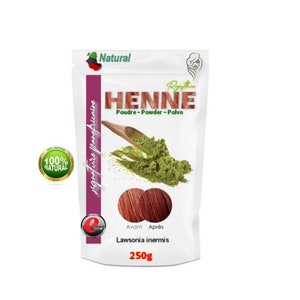 HENNA powder from Rajasthan - Pan-African selection - from 250g to 1000g