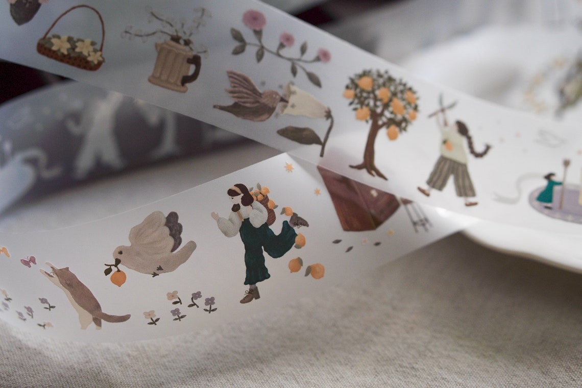Ivy Snow Matte PET Tape - Lemon Tree (4cm)