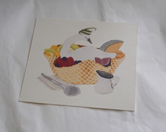 Ice Cream Wafer  Post card | Ivy Snow