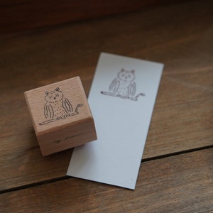 Owl Wood Mounted Rubber Stamp scrapbooking supplies, packaging, card making, gift wrapping,Paper Source image 4