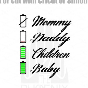 Maman et papa batteries faibles  SVG | Mothers day SVG mom life Mother’s day svg Mama svg file for Cricut Digital Download Digital file