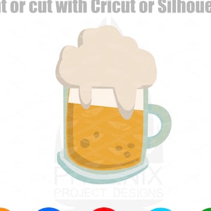 Una pinta piena di birra SVG | | SVG del giorno di San Patrizio File SVG per Cricut | Download digitale