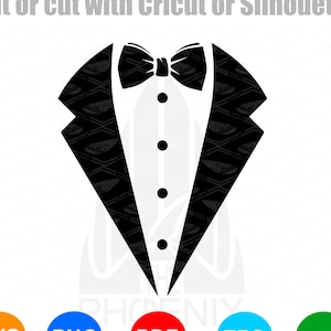 Smoking - Tuxedo SVG | Mariage - fiançailles et fêtes | SVG file for Cricut Digital Download Digital File