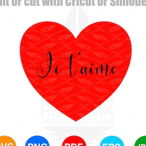 Herz mit I Love You SVG| Valentinstag | SVG für Cricut | SVG für Silhouette