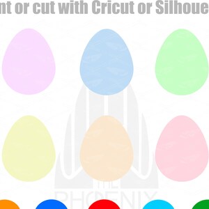 Petits œufs de Pâques couleurs pastel SVG Bundle | Pâques | SVG file for Cricut Digital Download Digital File