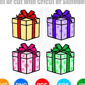 Birthday Gift boxes Bundle SVG - Birthday | Texte à la main | SVG file for Cricut Digital Download Digital File