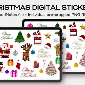 Christmas Stickers set for Goodnotes digital stickers on ipad planner goodnotes elements