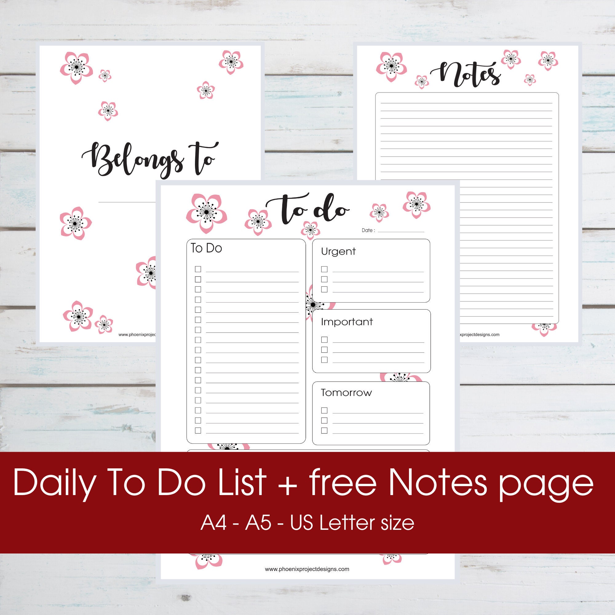 To do list pdf Printable to do list Daily to do list | Etsy