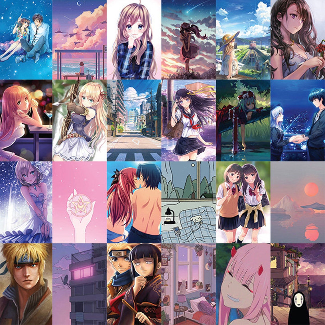 120pcs Anime Wall Collage Kit Kawaii Room Decor Photo | Etsy