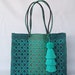 LARGE MEXiCAN PLASTiC BAG, Oaxaca Handwoven Tote, Beach bag, Market Bag, Made in Oaxaca