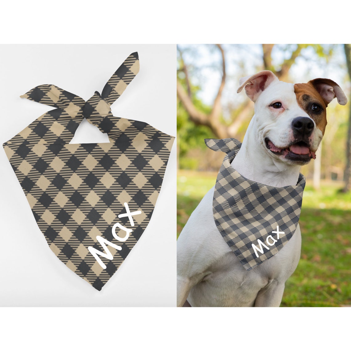 Bandana de chien personnalisé audessus du collier Bandana Etsy