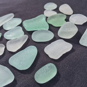 White and seafoam sea glass. 20 pieces of genuine sea glass from the NSW south coast. Seaglass variety, mix. Craft. Jewellery making. Beach.