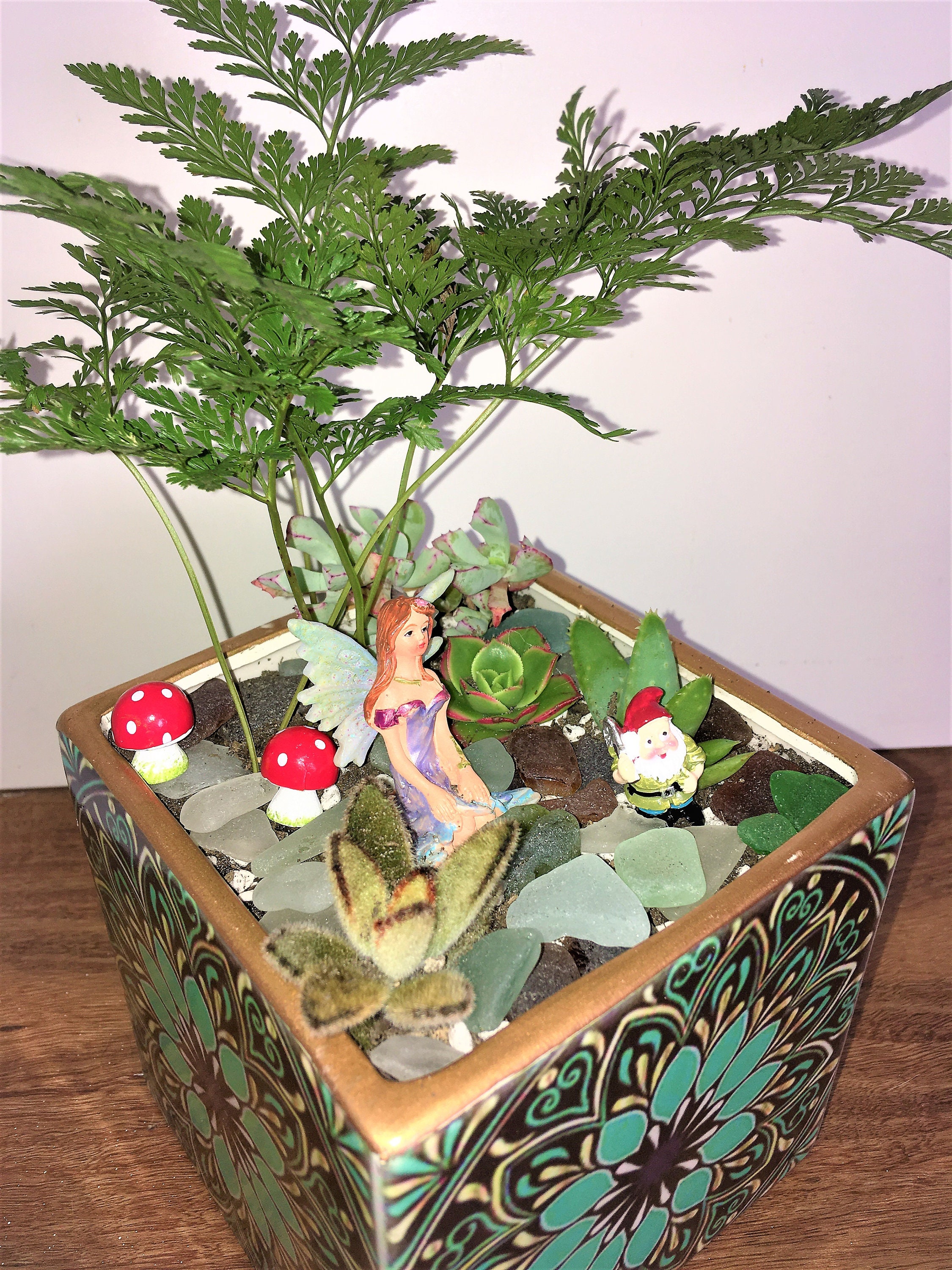Fairy Garden in a Pot. Make Your Own Fairy Garden. Perfect Etsy