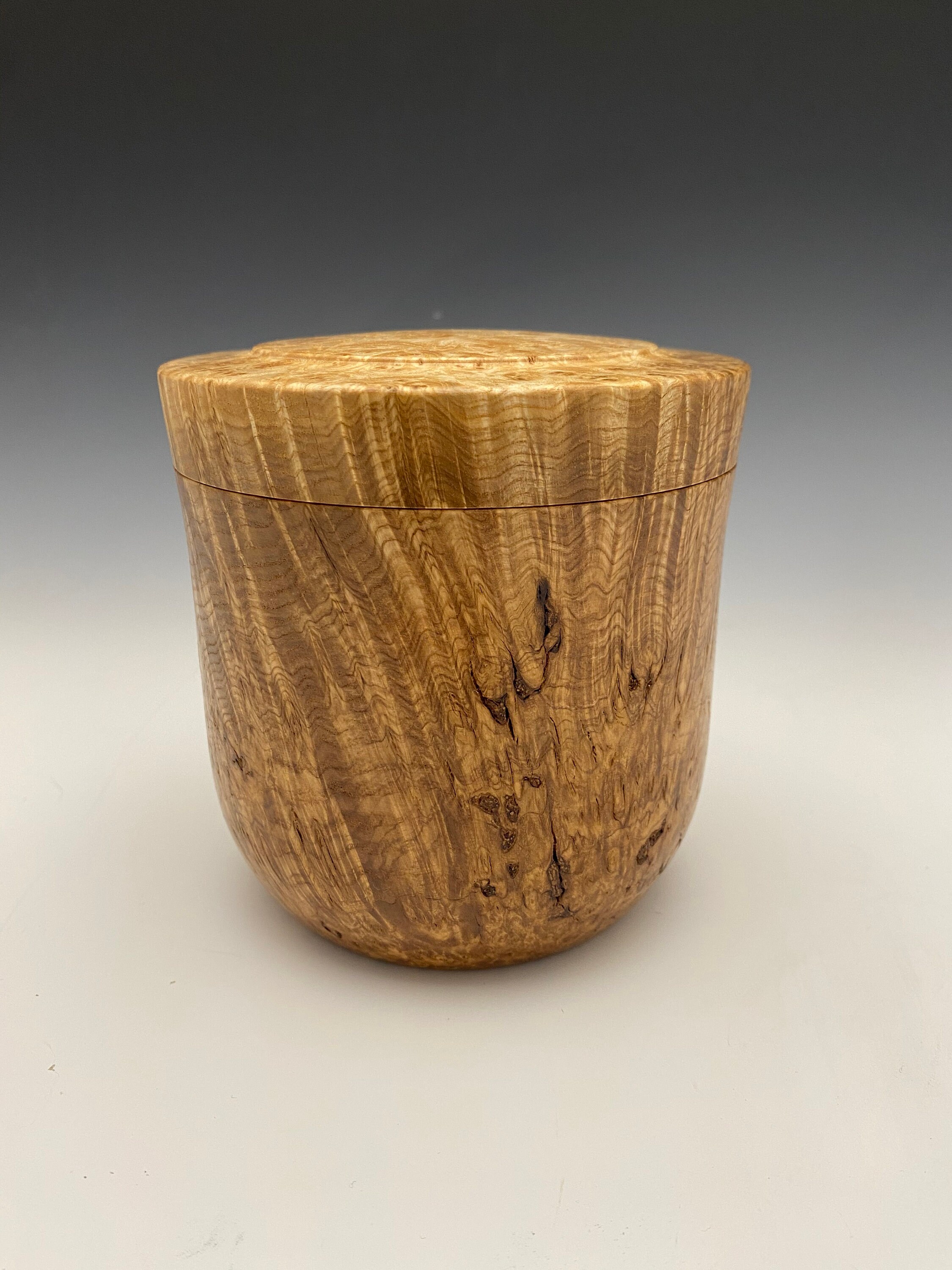 Wood turned Lidded Black Ash Burl Bowl Etsy