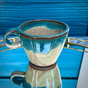Handmade Ceramic Mug | 10 oz Coffee mug | Wheelthrown Mug | Coffee lover | Holiday gift | Stackable Mug | Microwave & Dishwasher Safe