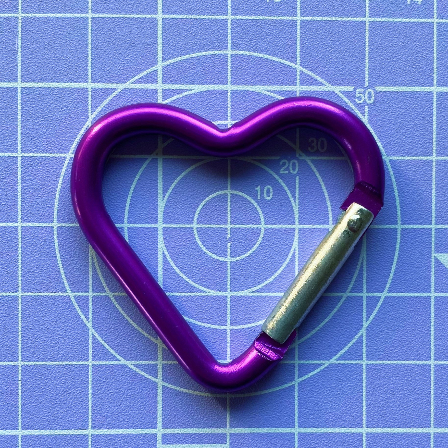 Heart Carabiner Heart Shape Keychain Carabiner Clip Heart Etsy