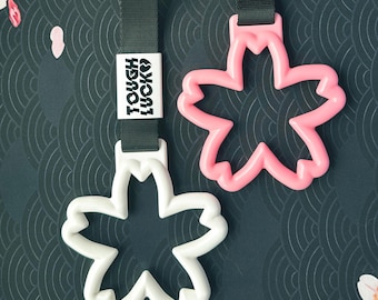 Sakura Tsurikawa • Hanging Charm, Car Accessory, JDM Car Strap, Japanese Handle, Cherry Blossom Shaped Charm, Stocking Filler, Gift For Her