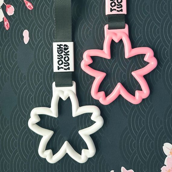 Sakura Tsurikawa • Hanging Charm, Car Accessory, JDM Car Strap, Japanese Handle, Cherry Blossom Shaped Charm, Stocking Filler, Gift For Her