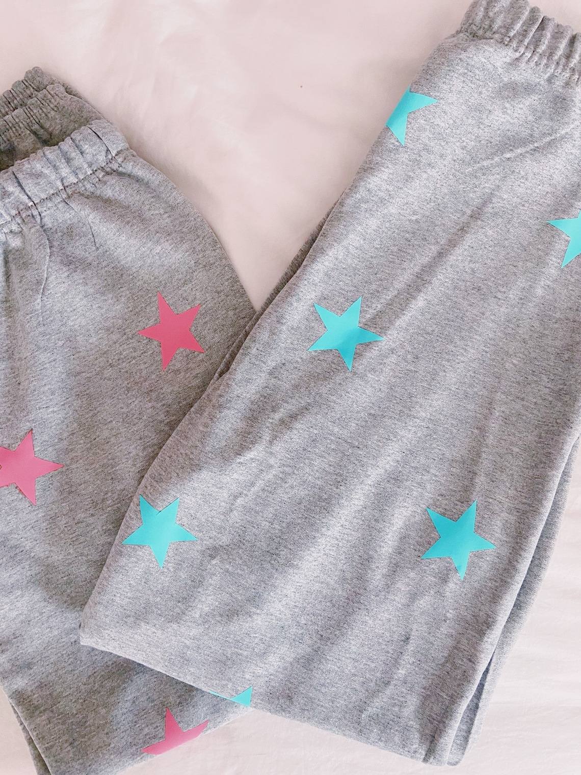 Star sweatpants / star joggers / custom vinyl sweatpants Etsy