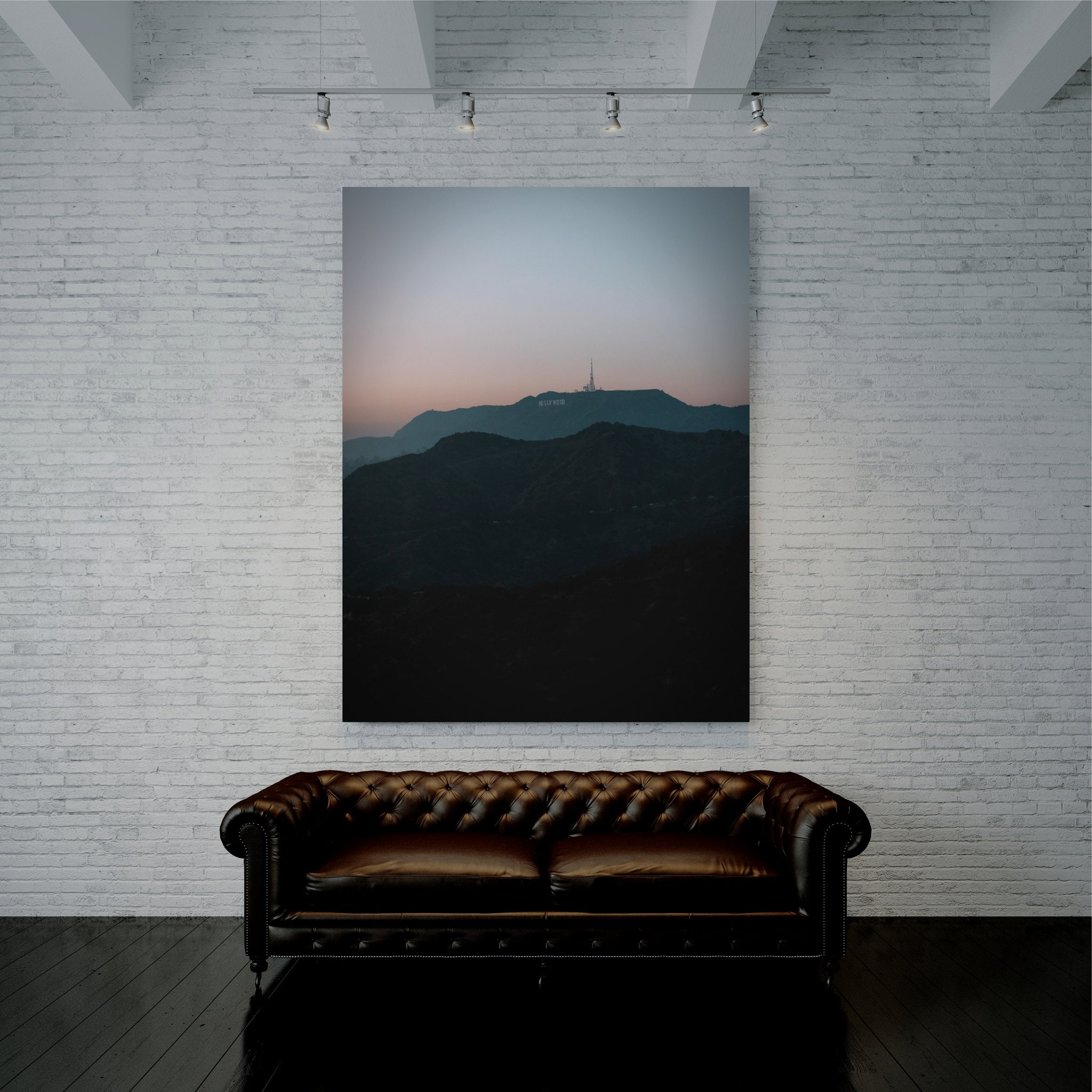 Hollywood Sign Canvas Wall Art Home Decor Etsy