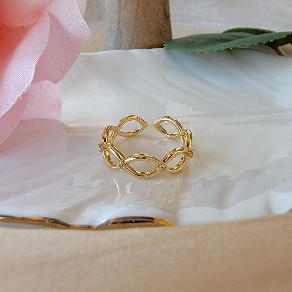 Infinity Knot Ring Etsy