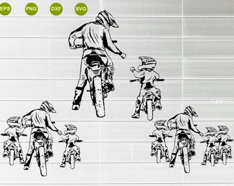 Download Motocross Father Son Etsy