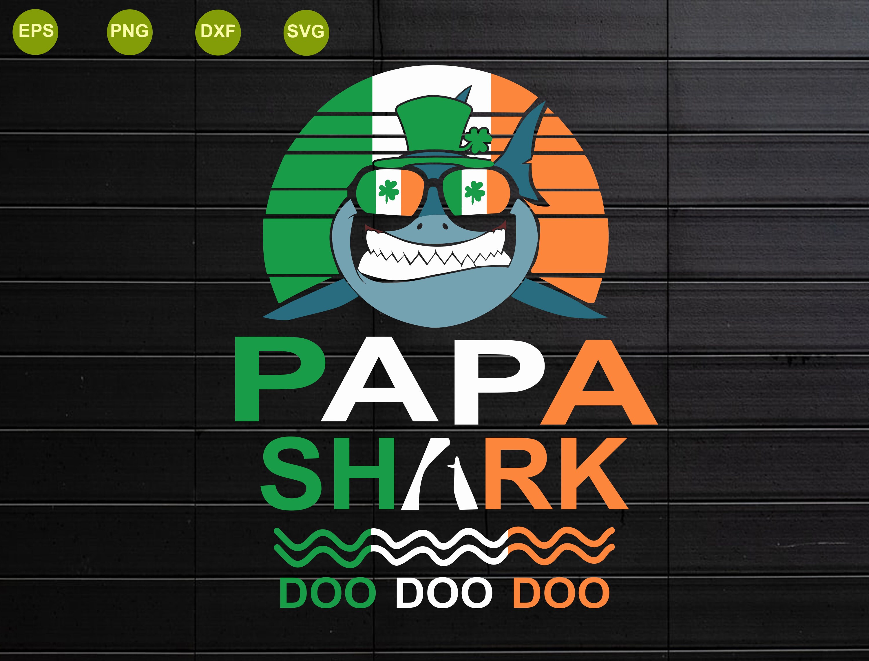 Download Papa shark Svg St Patrick's Day Svg St Patty's Day | Etsy