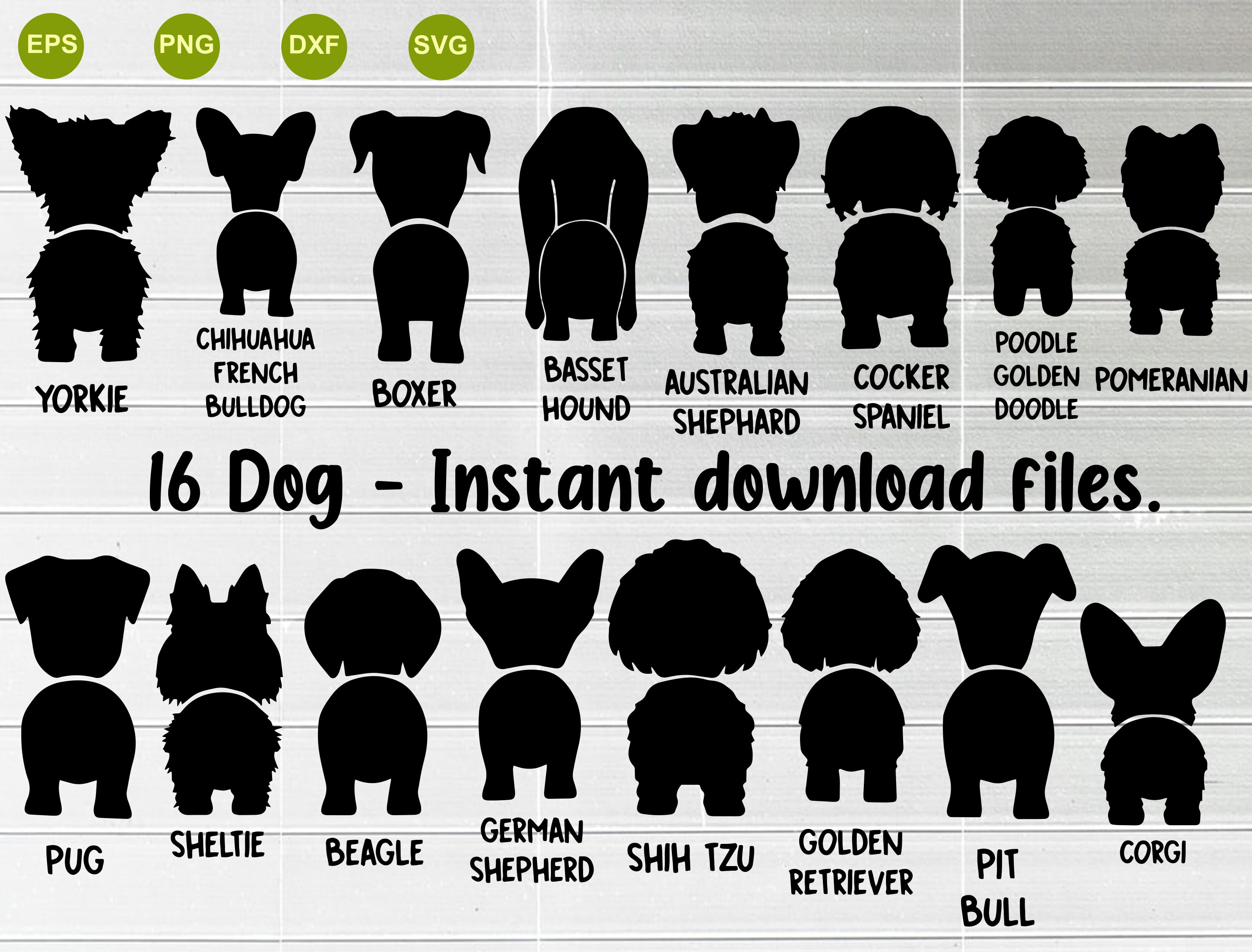 Bundle Dog svg Dog butt svg Dog file svg bundle Digital cut Etsy