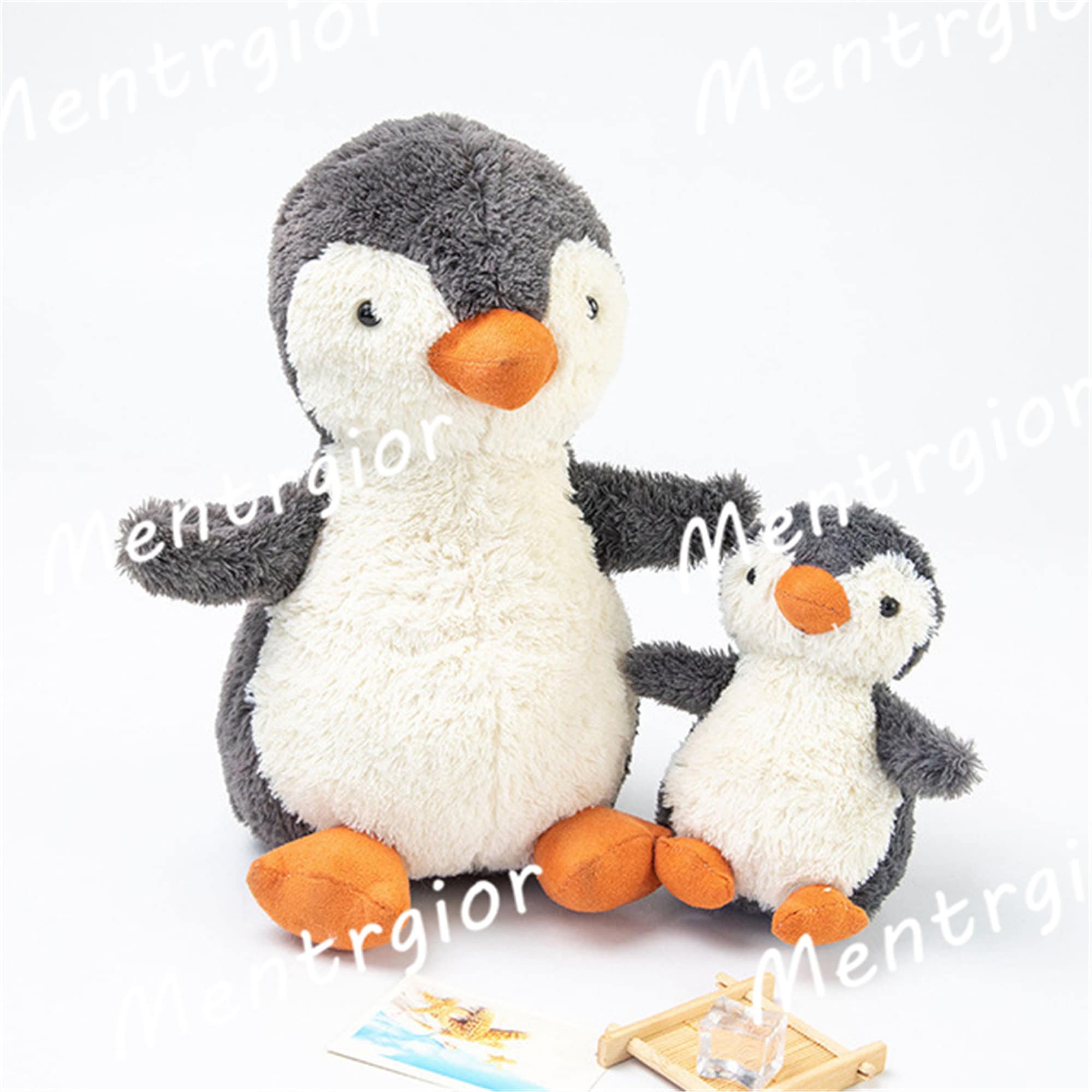 SWECOMZE Pinguin Stofftier 25cm - Süßes Kuscheltier In Grün Für Kinder