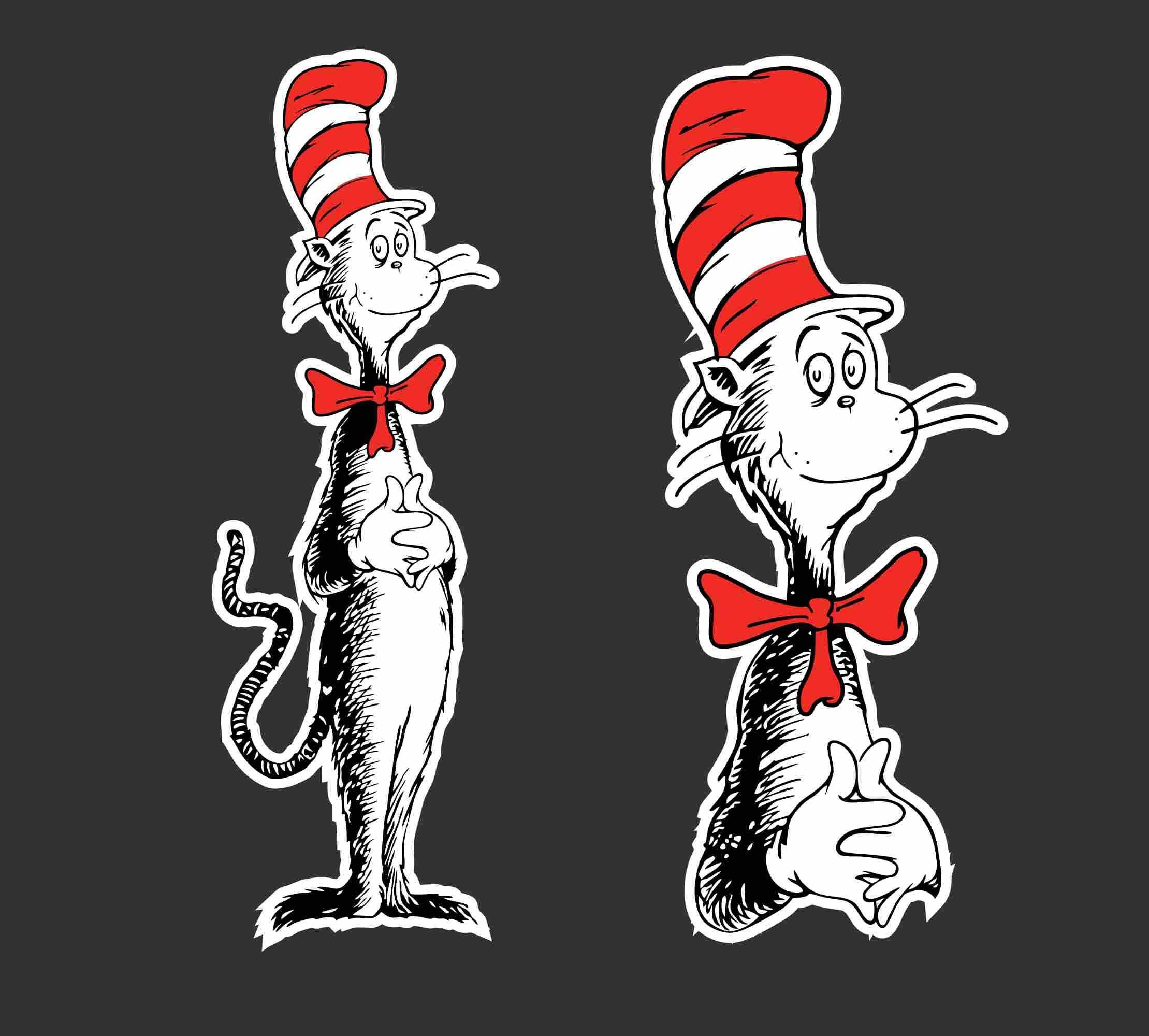 Cat in the Hat SVG, PNG, DXF, High Quality, Best for Cricut