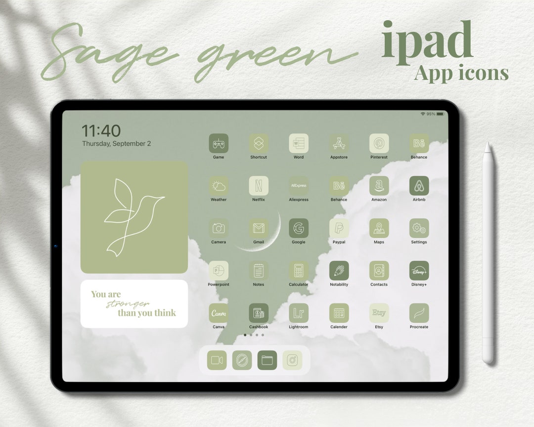 Sage Green Ipad Ios App Icons Aesthetic 1200 Icons - Etsy Finland Sage Green Ipad Ios App Icons Aesthetic 1200 Icons - Etsy Finland