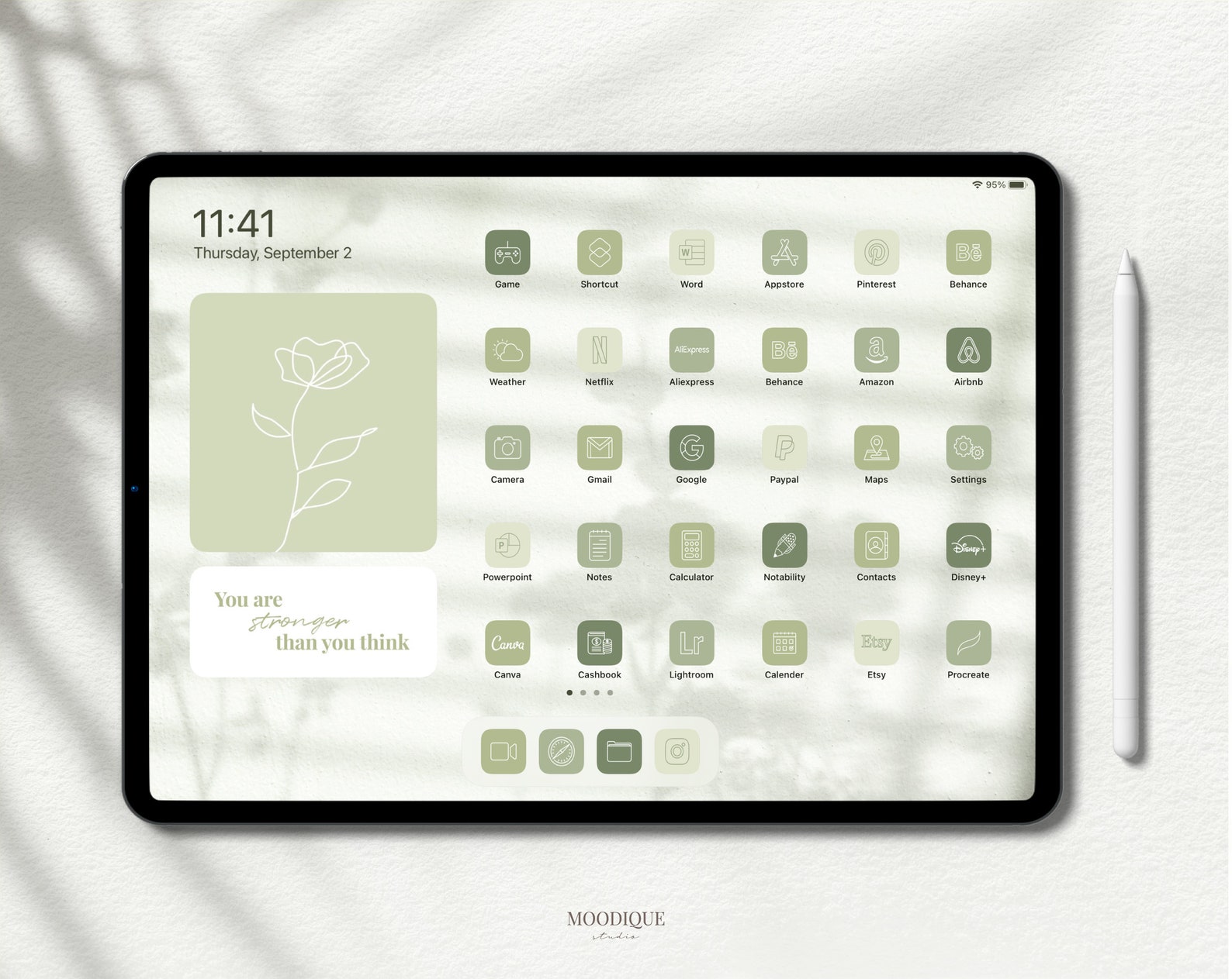 Sage Green Ipad Ios App Icons Aesthetic 1200 Icons Etsy