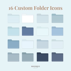 Blue Desktop Organizer Folder Icons for Mac, Windows Calendar Wallpaper ...