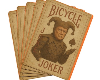Cartas de Baralho Fool Joker: Tema de Bicicleta Vintage, Conjunto de Cartas de Pôquer